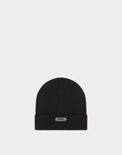Ferrari 羊毛和羊绒针织帽 黑色 21733f