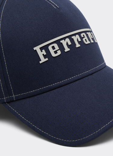 Cotton cap with Ferrari logo Ferrari Cotton cap with Ferrari logo Navy 20403f