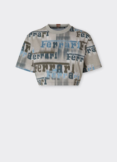 法拉利 Ikat 印花短款 T 恤 Ferrari 法拉利 Ikat 印花短款 T 恤 米色 22829f