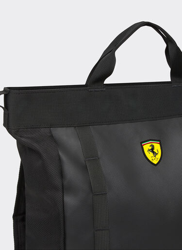  Tote backpack with Ferrari Scudetto Nero SBNBP0016HMM0032f