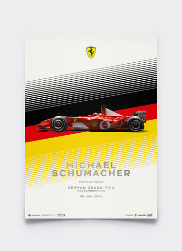 Ferrari Official Ferrari F2002 Michael Schumacher Hockenheim GP poster Multicolore LE0P0643EXT0001f