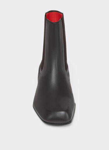 Polished Leather Chelsea Boots Ferrari Polished Leather Chelsea Boots Dark Brown CSMCH0002XL00032f