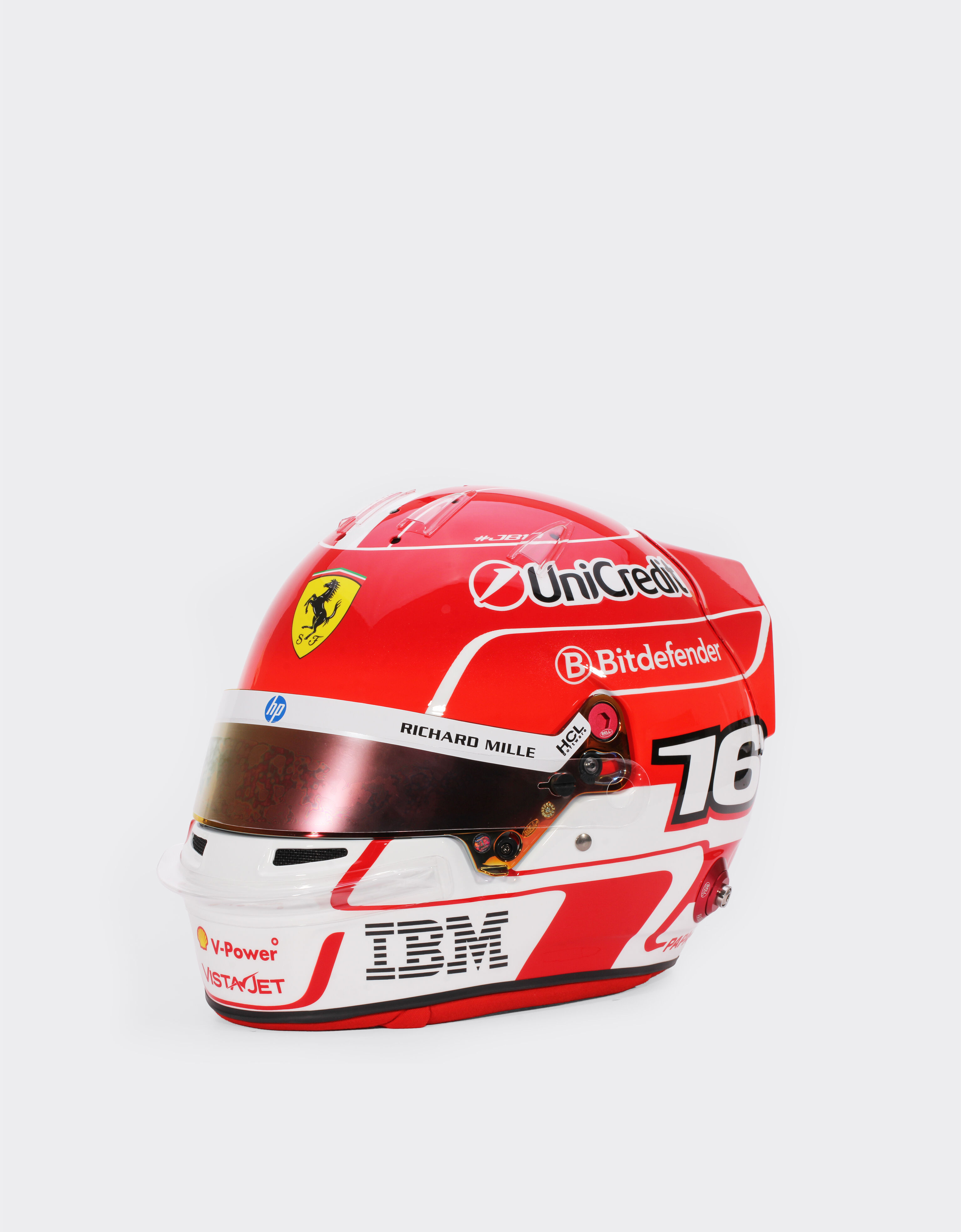 Ferrari 1:1比例2025 Charles Leclerc头盔 多色 LA079f