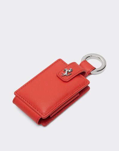 Ferrari Porte-clés en cuir pour amulette. Rouge Dino CPNKH0005YL00005f