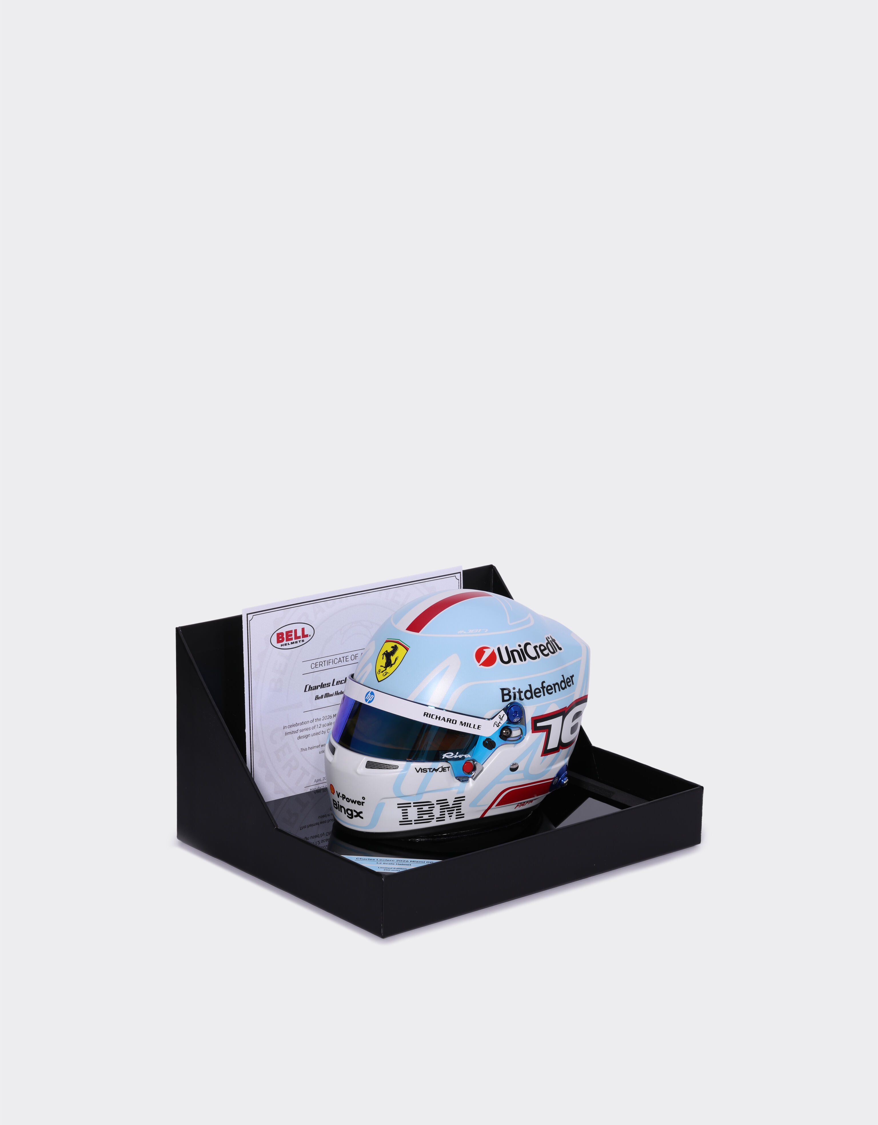 Charles Leclerc Miami Special Edition 2026 Mini Helmet 1:2 Scale Ferrari Charles Leclerc Miami Special Edition 2026 Mini Helmet 1:2 Scale Multicolore LA0MFf