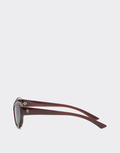 Ferrari Ferrari sunglasses in red stripedacetate with black polarized lenses Rosso Scuro LA0L4f