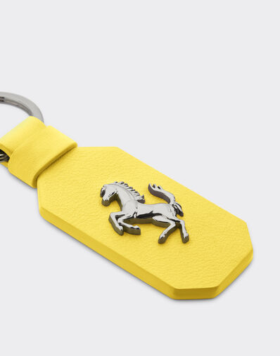Ferrari 跃马装饰皮革钥匙扣 Giallo Modena 22049f