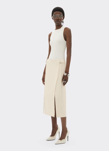 Ferrari 马菲莱棉质半身裙 Avorio 51433f