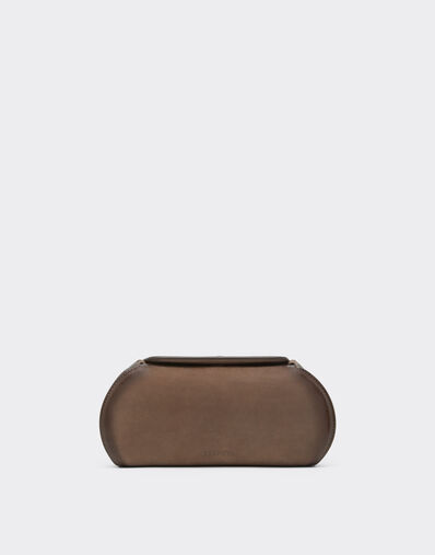 Ferrari Ferrari Dino wallet in shaded nubuck with shoulder strap Clay 50396f