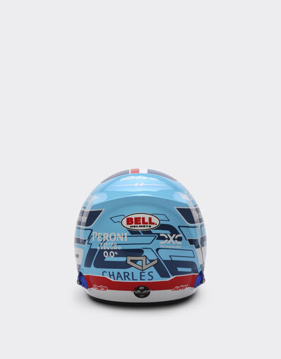 Ferrari 1:2比例 Charles Leclerc 迈阿密2024特别版迷你头盔 浅蓝色 F1348f