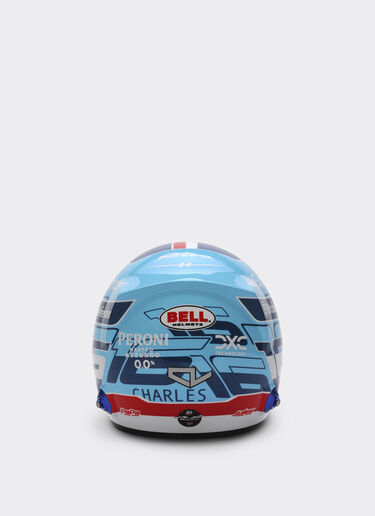 Ferrari 1:2比例 Charles Leclerc 迈阿密2024特别版迷你头盔 浅蓝色 F1348f