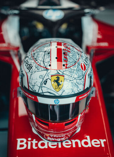 Charles Leclerc 1:1 Special Edition Helmet for the 2026 Austin Grand Prix Ferrari Charles Leclerc 1:1 Special Edition Helmet for the 2026 Austin Grand Prix Multicolor LO0R3059EXT0001f