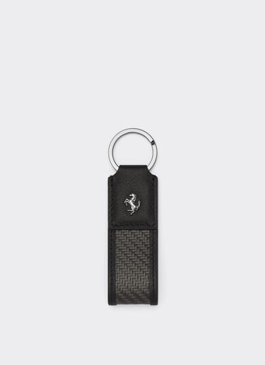 Ferrari Keyring with carbon fibre and Prancing Horse Black 47143f