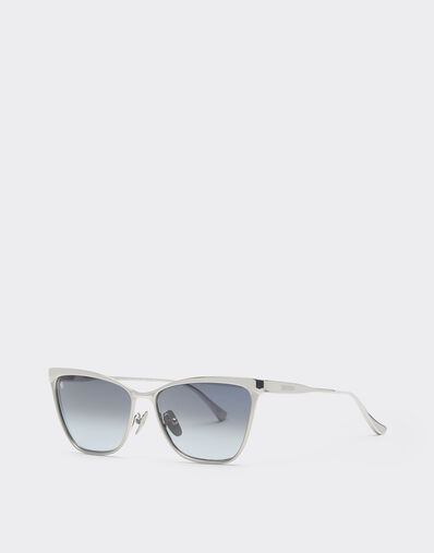 Ferrari Ferrari sunglasses in silvermetal with gray crystal gradient lenses Silver LA0L0f