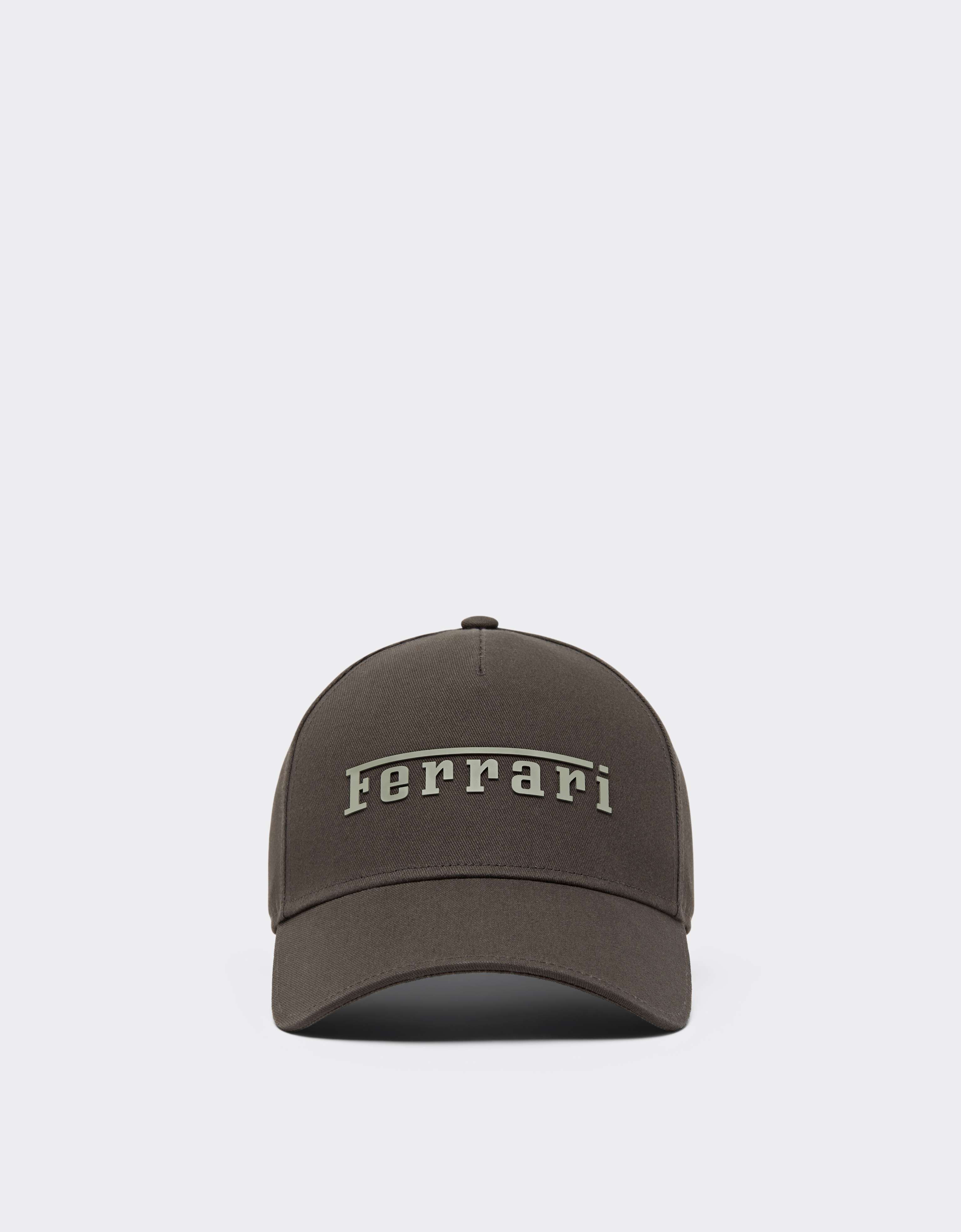 Baseball-Cap aus Baumwolltwill Ferrari Baseball-Cap aus Baumwolltwill Caffè CANCP0007WCO0004f