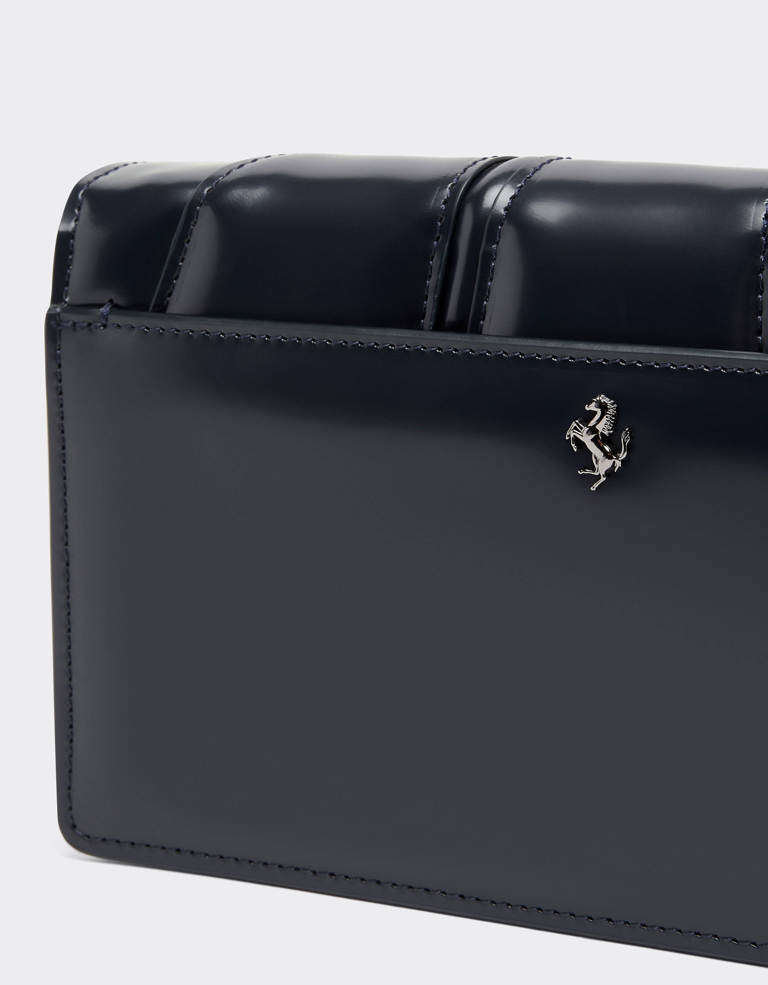 Ferrari 法拉利 GT 亮面皮革钱包 海军蓝 51202f