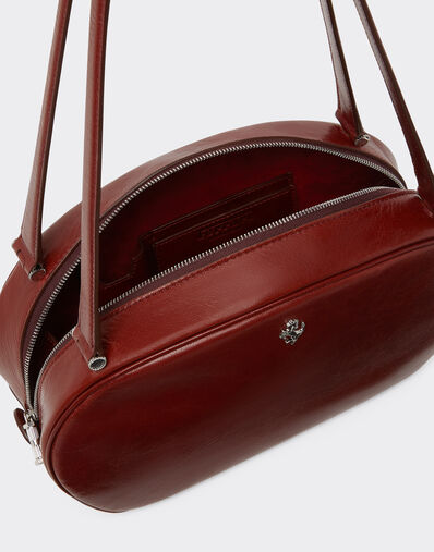 Ferrari La Ferrari Dino Tote Soft 亮面皮革托特包 Fired Brick 51325f