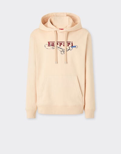 Ferrari 法拉利刺绣连帽卫衣 Powder Pink 50835f