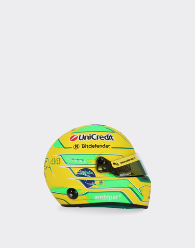 Ferrari Mini Helmet Hamilton Brazil Special Edition 2025 1:2 Scale Multicolore LA0DEf