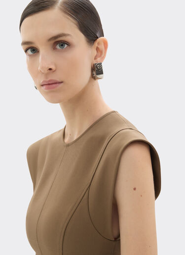 Ferrari 科技棉质连衣裙 Khaki Green 50065f