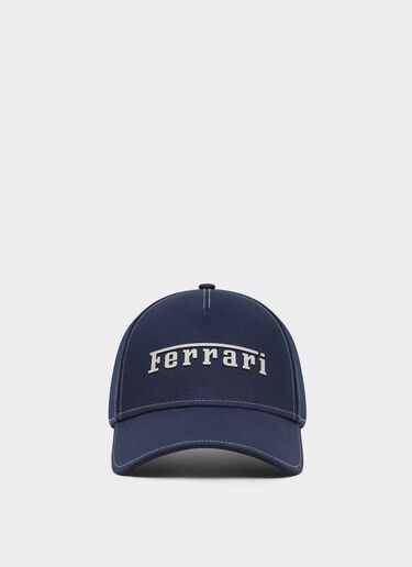 Cotton cap with Ferrari logo Ferrari Cotton cap with Ferrari logo Navy 20403f