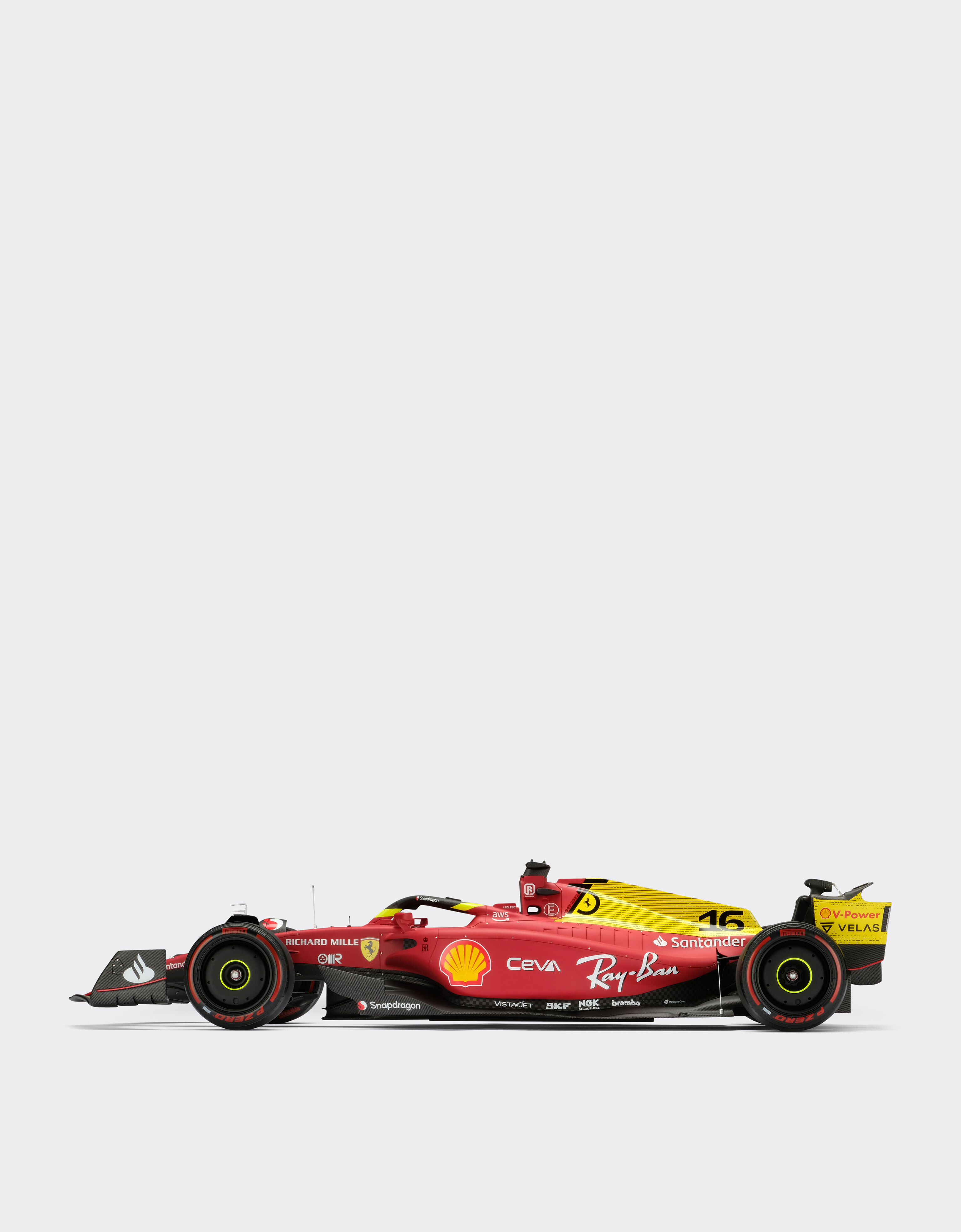 Ferrari 1:8 scale Charles Leclerc Ferrari F1-75 model Rosso Corsa 红色 F0883f