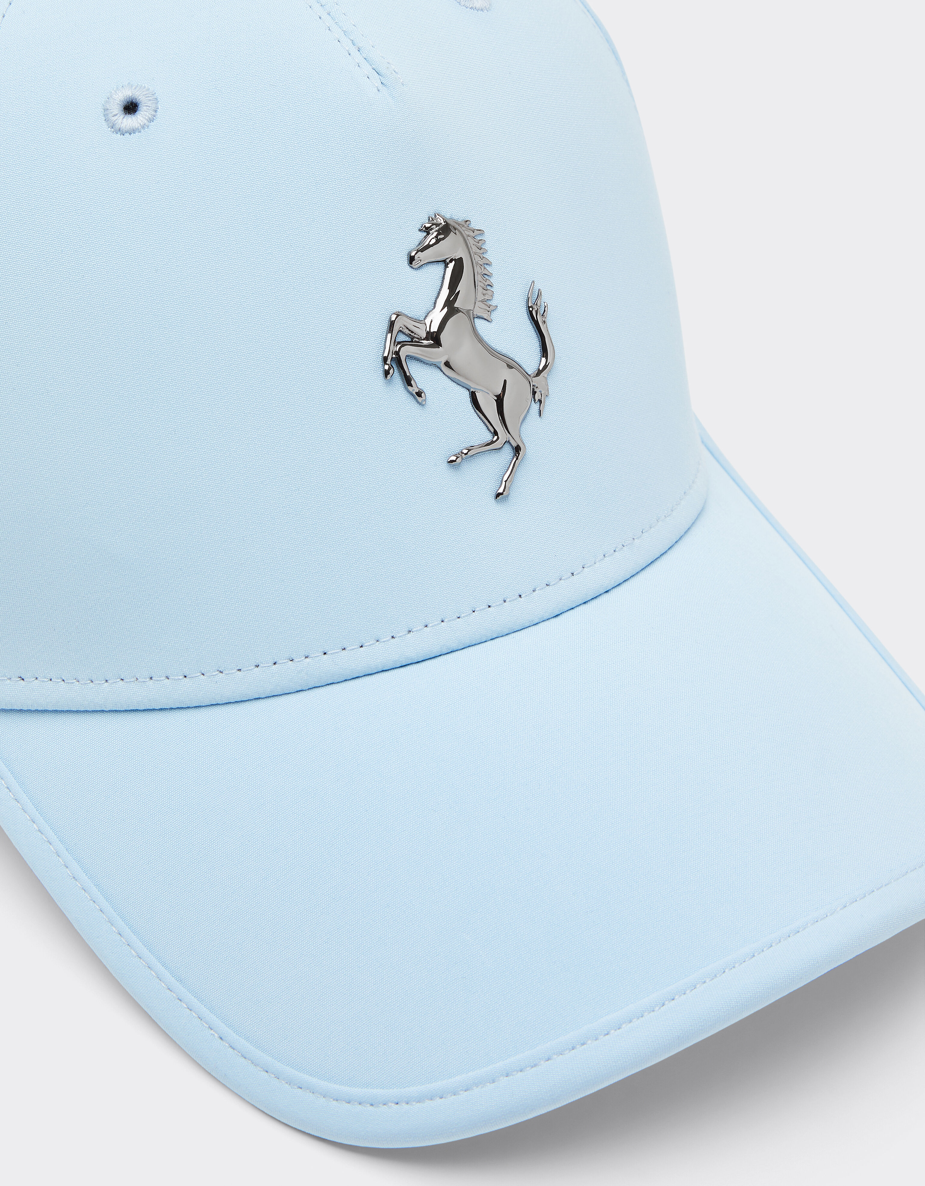 Ferrari Baseball cap with metal prancing horse Steel Blue 20815f