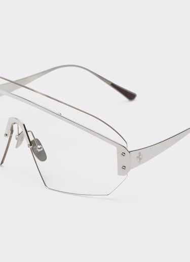 Ferrari Ferrari sunglasses in silver-coloredmetal  with transparent mask Silver LA0LJf