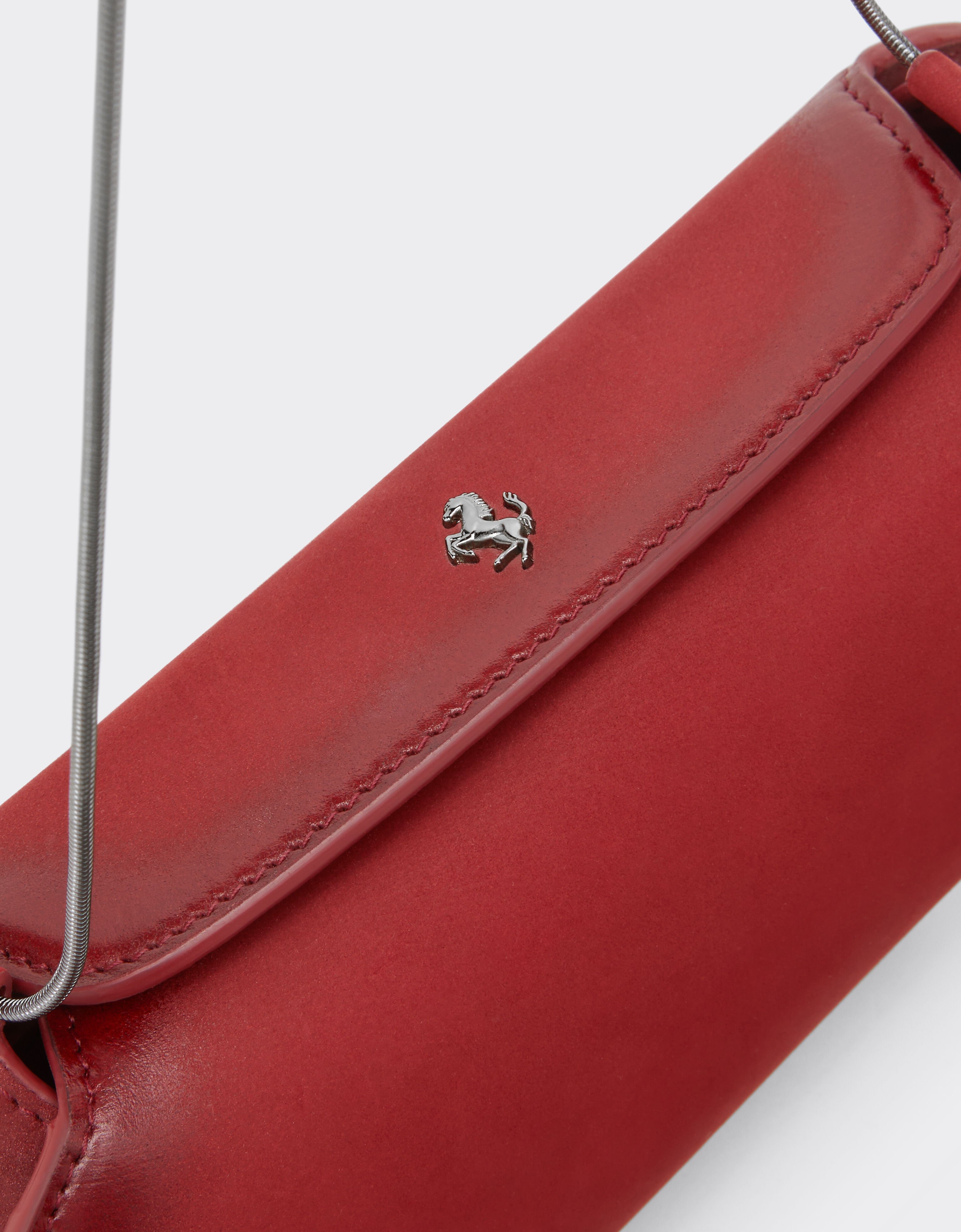 Ferrari Dino wallet in shaded nubuck with shoulder strap Ferrari Ferrari Dino wallet in shaded nubuck with shoulder strap Maison Red 50396f