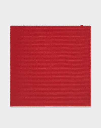 Ferrari Silk scarf with micro Ferrari logo Maison Red 50190f