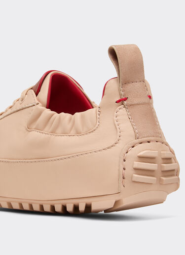 Nappa leather and suede sneaker driver Ferrari Nappa leather and suede sneaker driver Nude 22736f