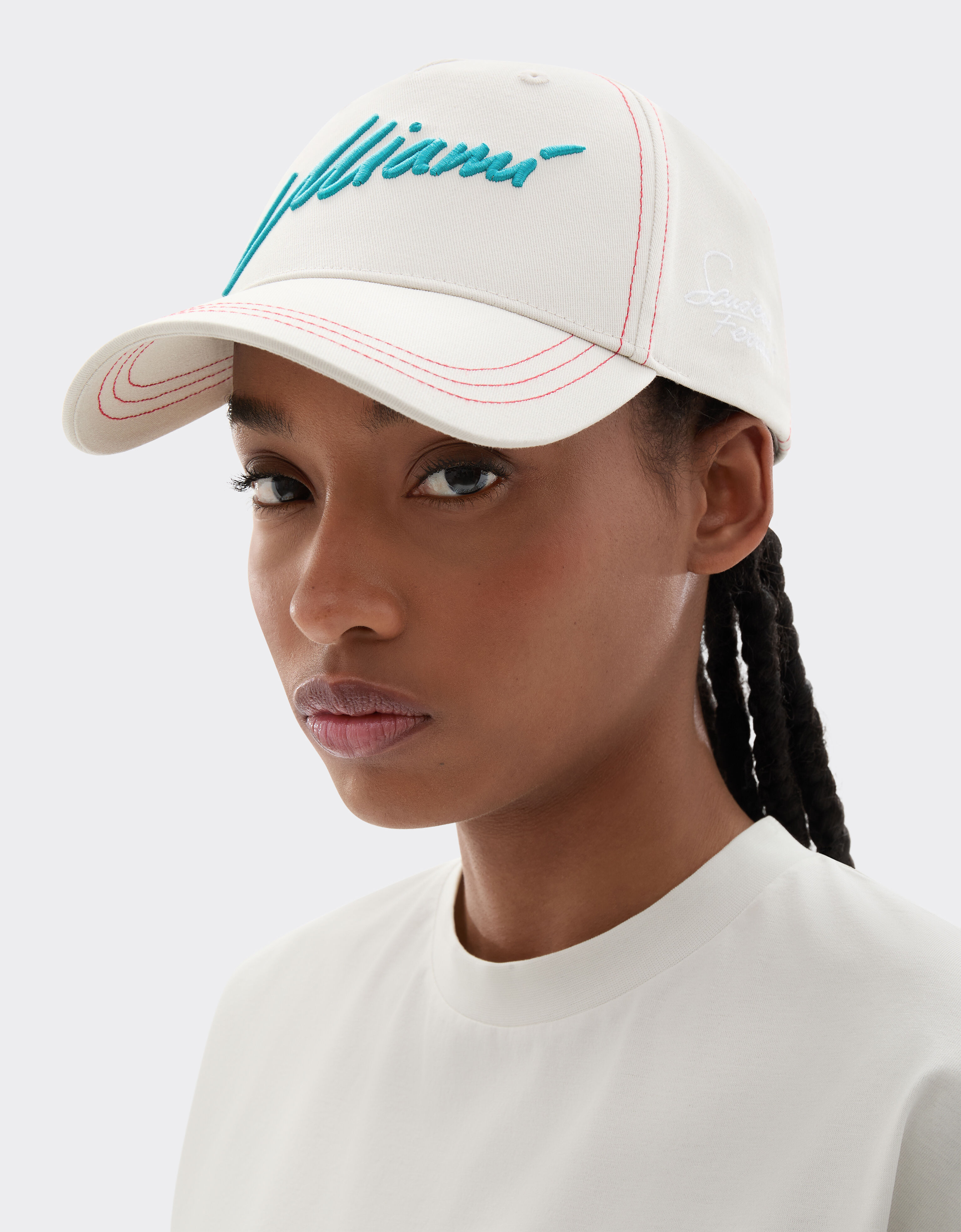 Ferrari Scuderia Ferrari Miami 2026 Baseball Cap Avorio SANCP0023HMM0029f