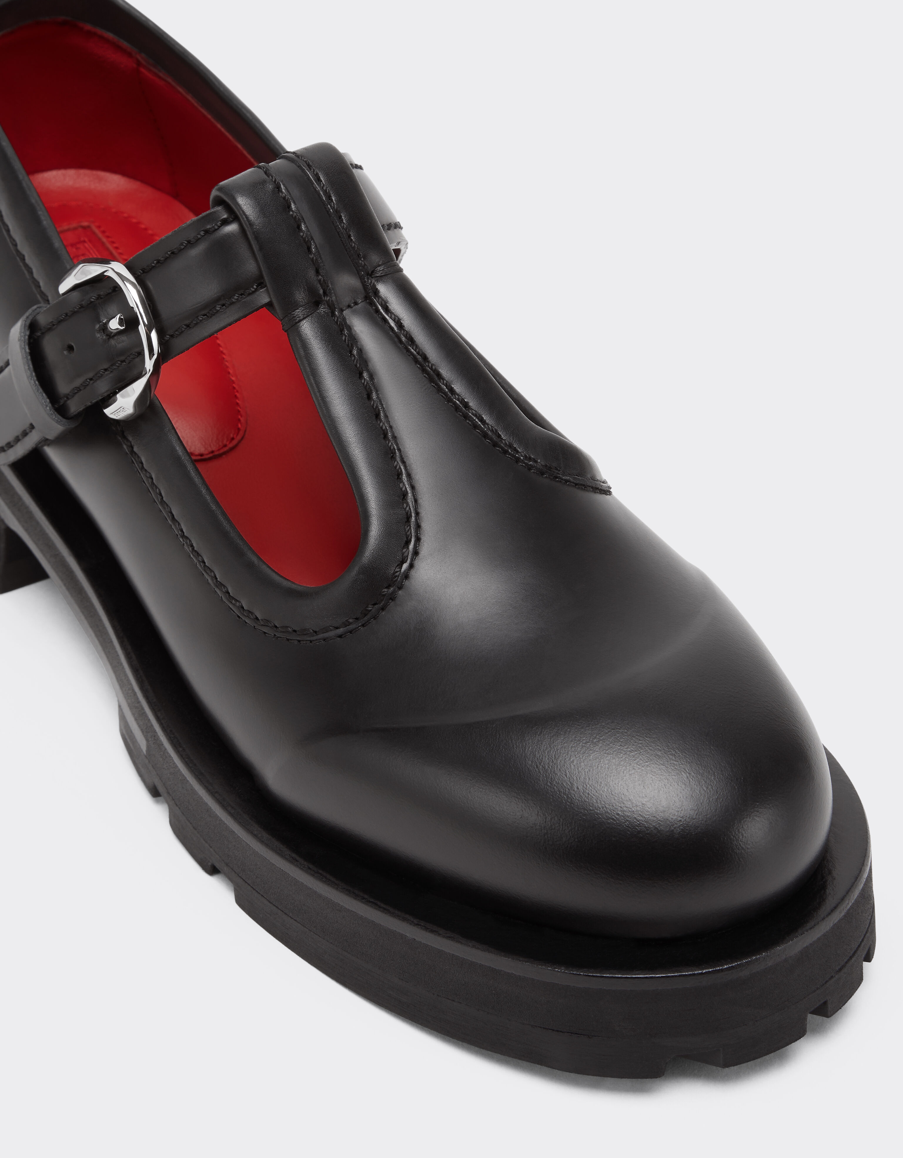 Ferrari Leather Mary Jane's Black 22742f