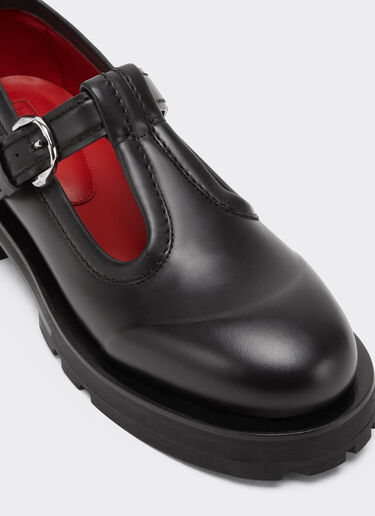 Leather Mary Jane's Ferrari Leather Mary Jane's Black 22742f