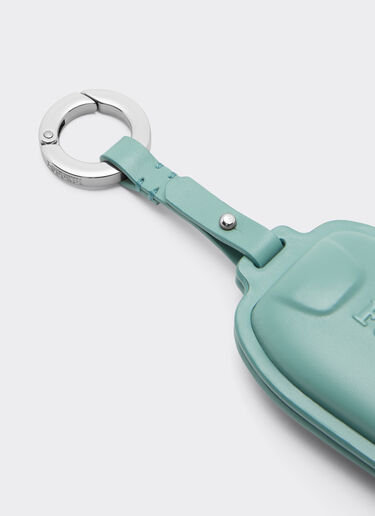 Ferrari 法拉利徽标皮革钥匙扣 Granite Green 50584f