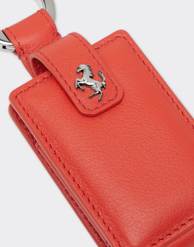 Ferrari Porte-clés en cuir pour amulette. Rouge Dino CPNKH0005YL00005f