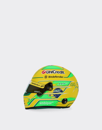 Ferrari Mini Helmet Hamilton Brazil Special Edition 2025 1:2 Scale Multicolore LA0DEf