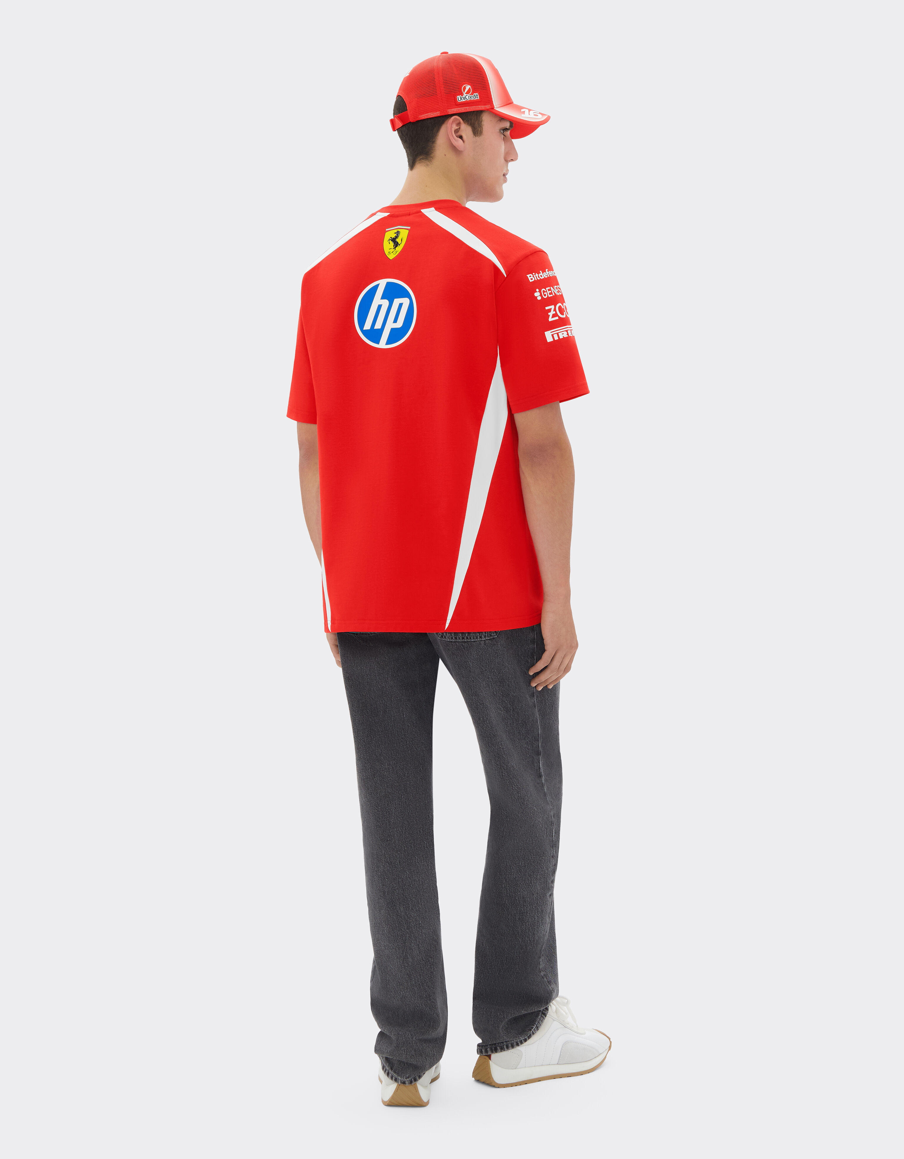 Ferrari Leclerc Replica Drivers Authentic 2026 Puma for Scuderia Ferrari HP T-shirt Red LA0H3f