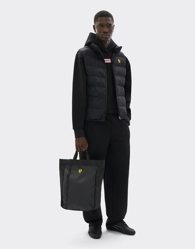  Tote backpack with Ferrari Scudetto Nero SBNBP0016HMM0032f