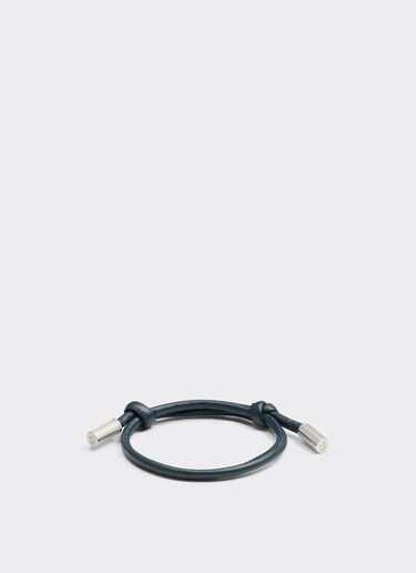 Tubular leather bracelet with engraved Prancing Horse Ferrari Tubular leather bracelet with engraved Prancing Horse Ultramarine 50009f