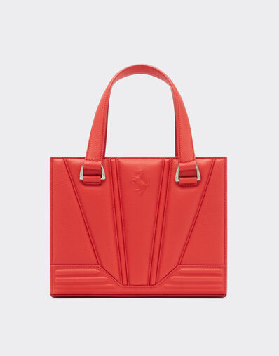 Ferrari Mini bag in textured leather Dark Brown 21463f