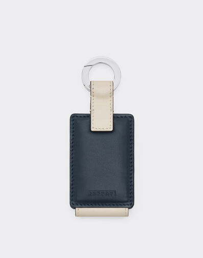 Ferrari Leather keyring for Amuleto key Ultramarine 50409f