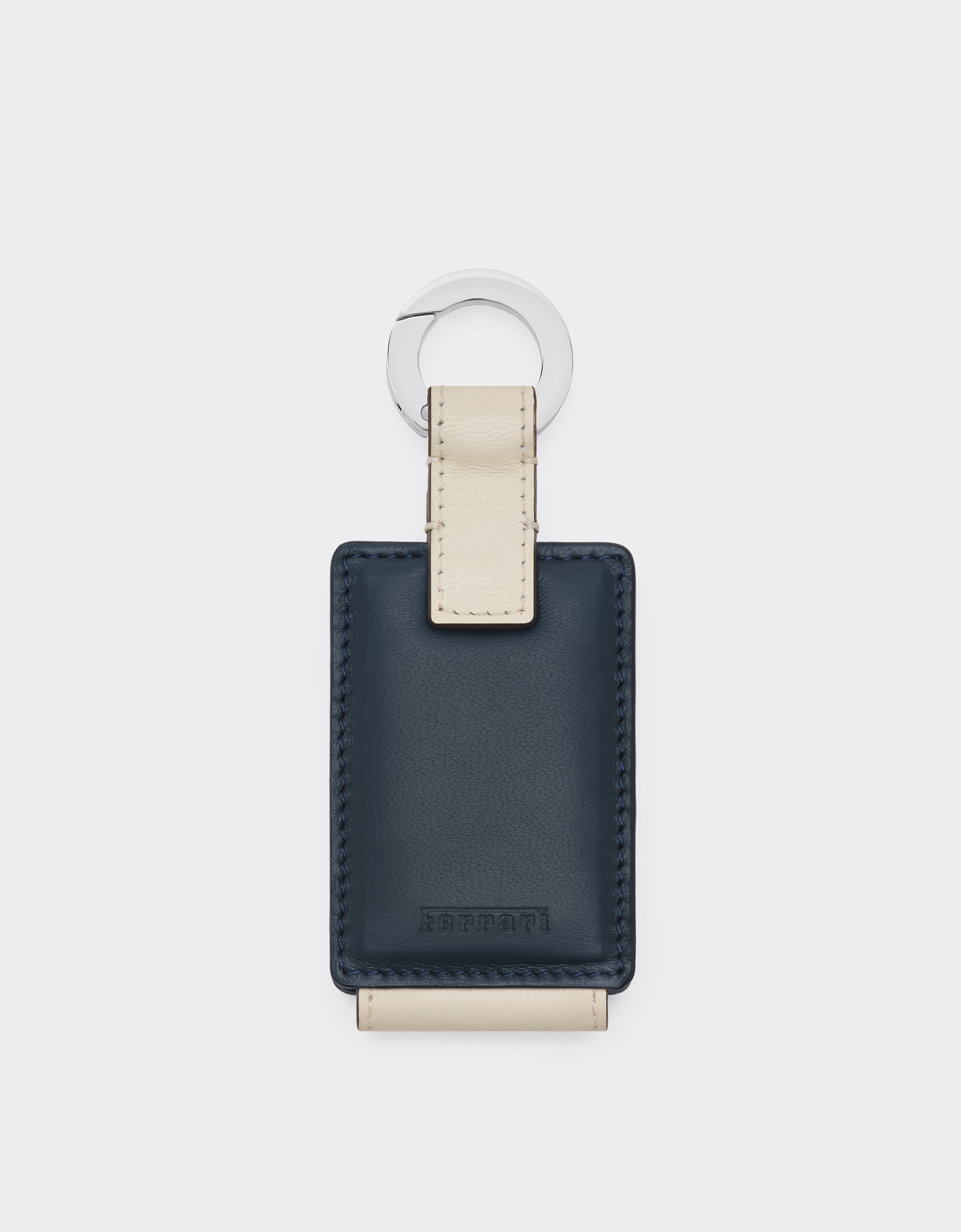 Leather keyring for Amuleto key Ferrari Leather keyring for Amuleto key Ultramarine 50409f