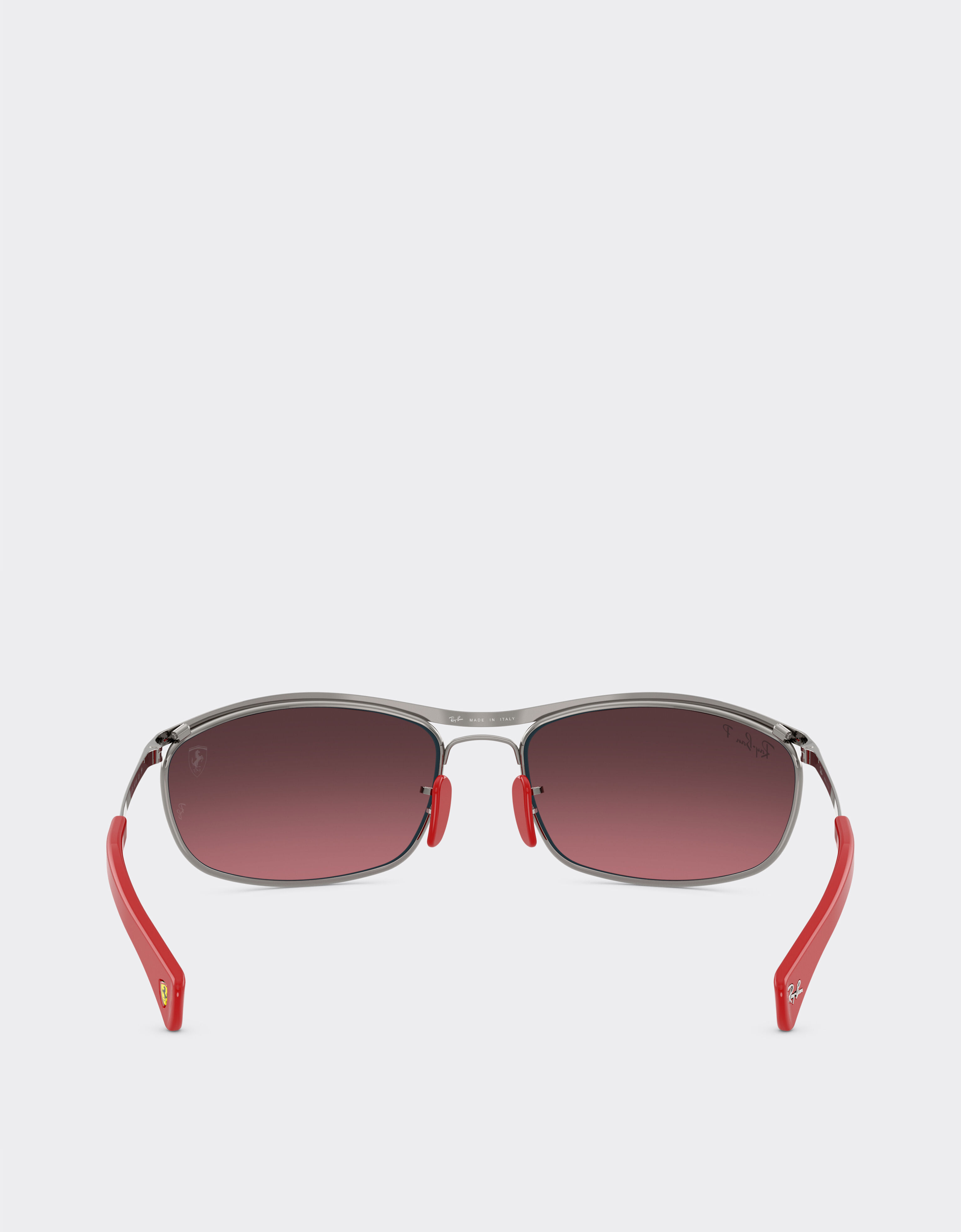 Ray-Ban for Scuderia Ferrari RB3819M in gunmetal grey metal with polarised silver gradient burgundy lenses Ferrari Ray-Ban for Scuderia Ferrari RB3819M in gunmetal grey metal with polarised silver gradient burgundy lenses Gunmetal LA0JOf