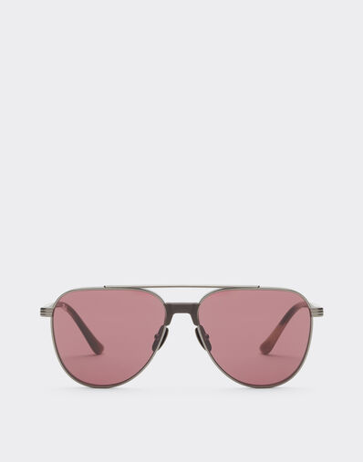 Ferrari Ferrari sunglasses in glossy gunmetaltitanium and acetate with exclusive Contrast Pro™ lenses Gunmetal LA0KZf