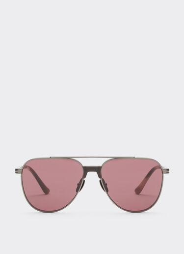 Ferrari Ferrari sunglasses in glossy gunmetaltitanium and acetate with exclusive Contrast Pro™ lenses Gunmetal LA0KZf