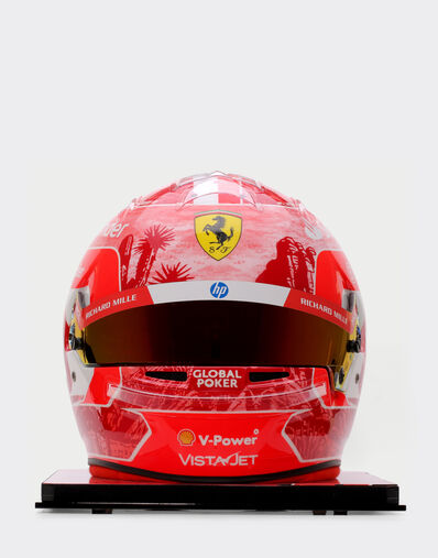Ferrari 1:1比例 Charles Leclerc 拉斯维加斯2024特别版头盔 红色 F1343f