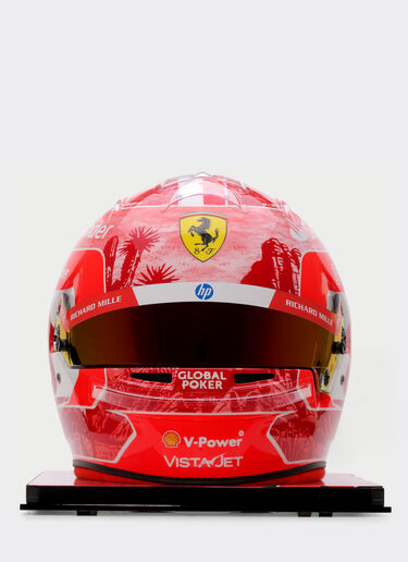Ferrari 1:1比例 Charles Leclerc 拉斯维加斯2024特别版头盔 多色 F1474f