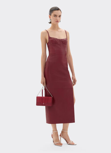 Ferrari GT wallet in shaded nubuck with chain shoulder strap Ferrari Ferrari GT wallet in shaded nubuck with chain shoulder strap Maison Red 50395f