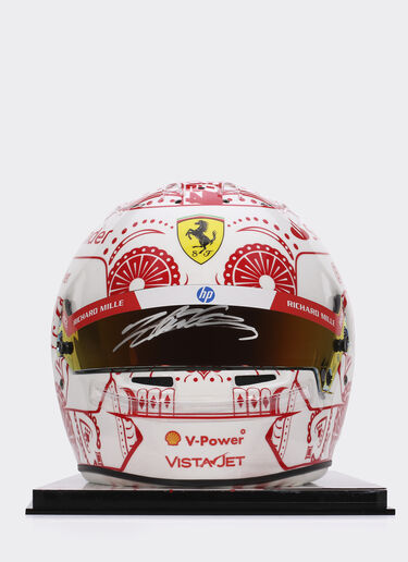 Ferrari 1:1比例 Charles Leclerc 亲笔签名墨西哥2024特别版头盔 赛车红 LA00Hf
